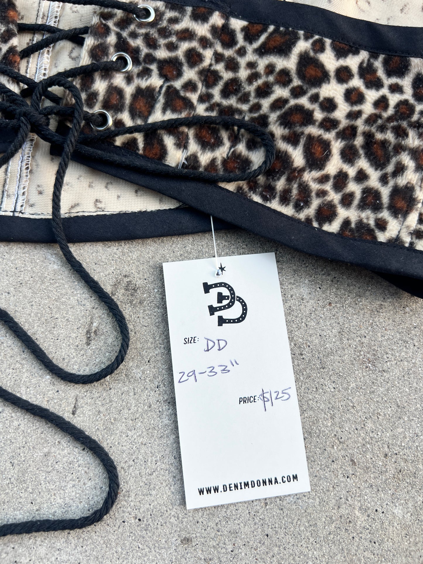 Leopard Quilt Bra Top (DD CUP) 29"-33"
