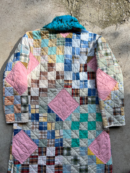Quilt Jacket w/ Fur Collar