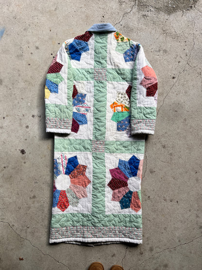 Floor Length Quilt Coat
