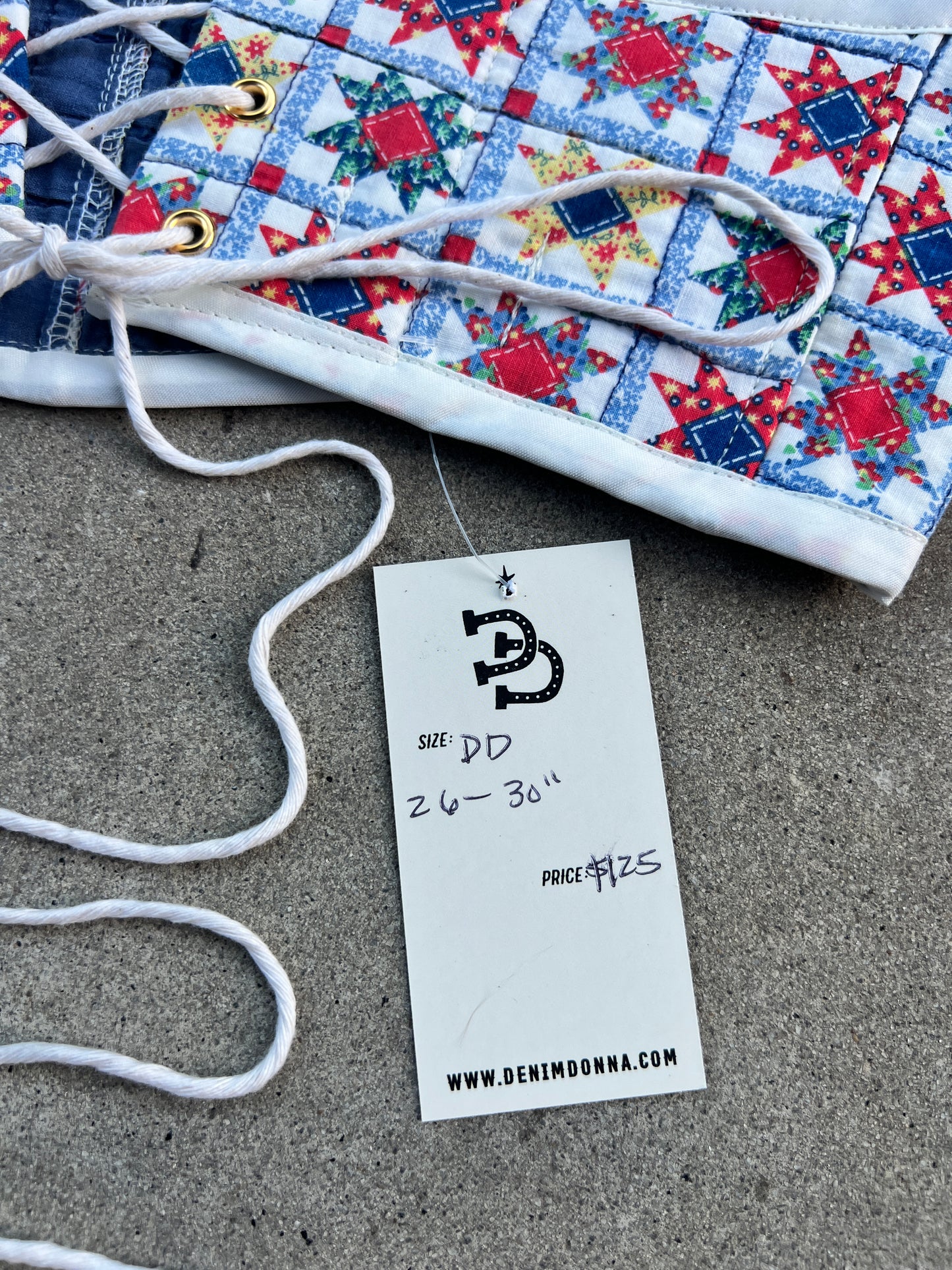 Stars Quilt Bra Top (DD CUP) 26"-30"