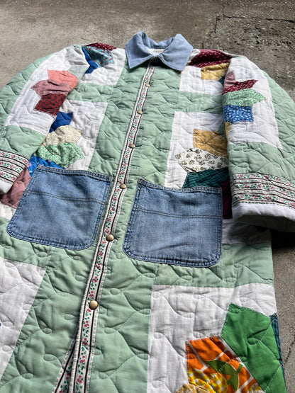 Floor Length Quilt Coat