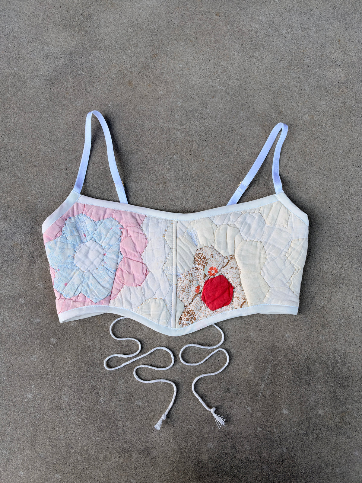 Flower Quilt Bra Top (A/B CUP) 27" - 32"