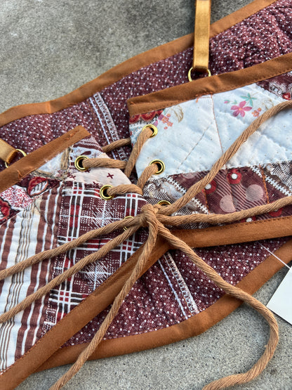 Cocoa Quilt Bra Top (DD CUP) 28"-32"