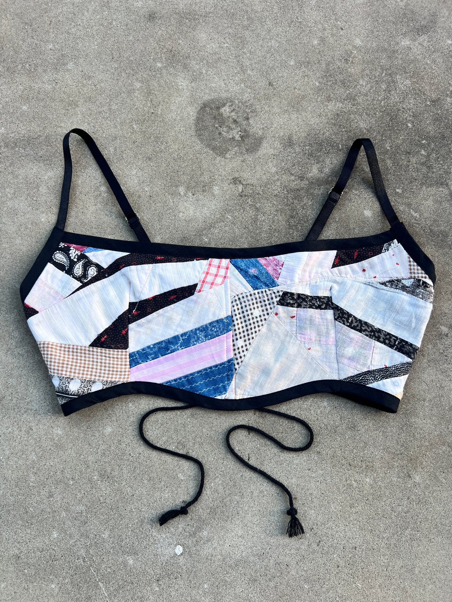 Scrappy Quilt Bra Top (DD CUP) 30"-34"