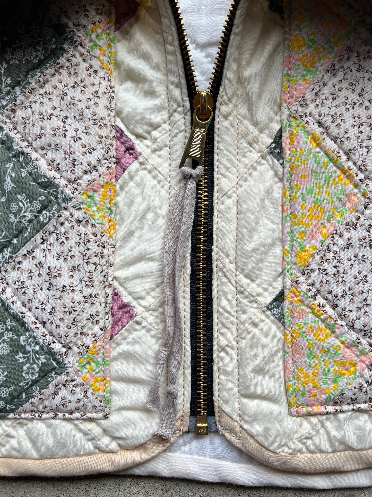 Quilt Jacket w/ Faux Fur