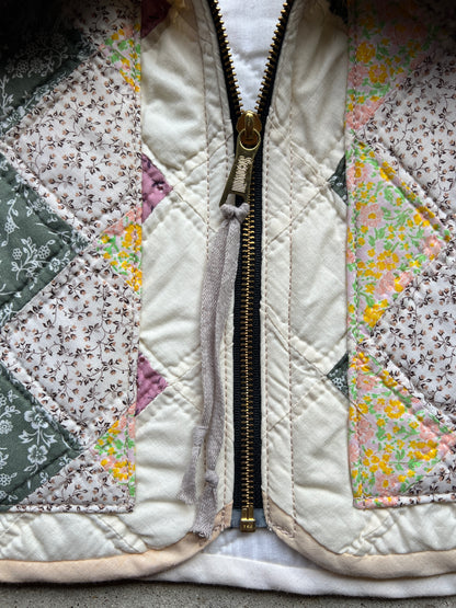 Quilt Jacket w/ Faux Fur
