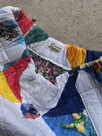 Barrel Leg Quilt Pant