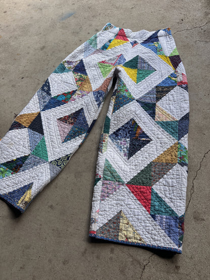 Barrel Leg Quilt Pant