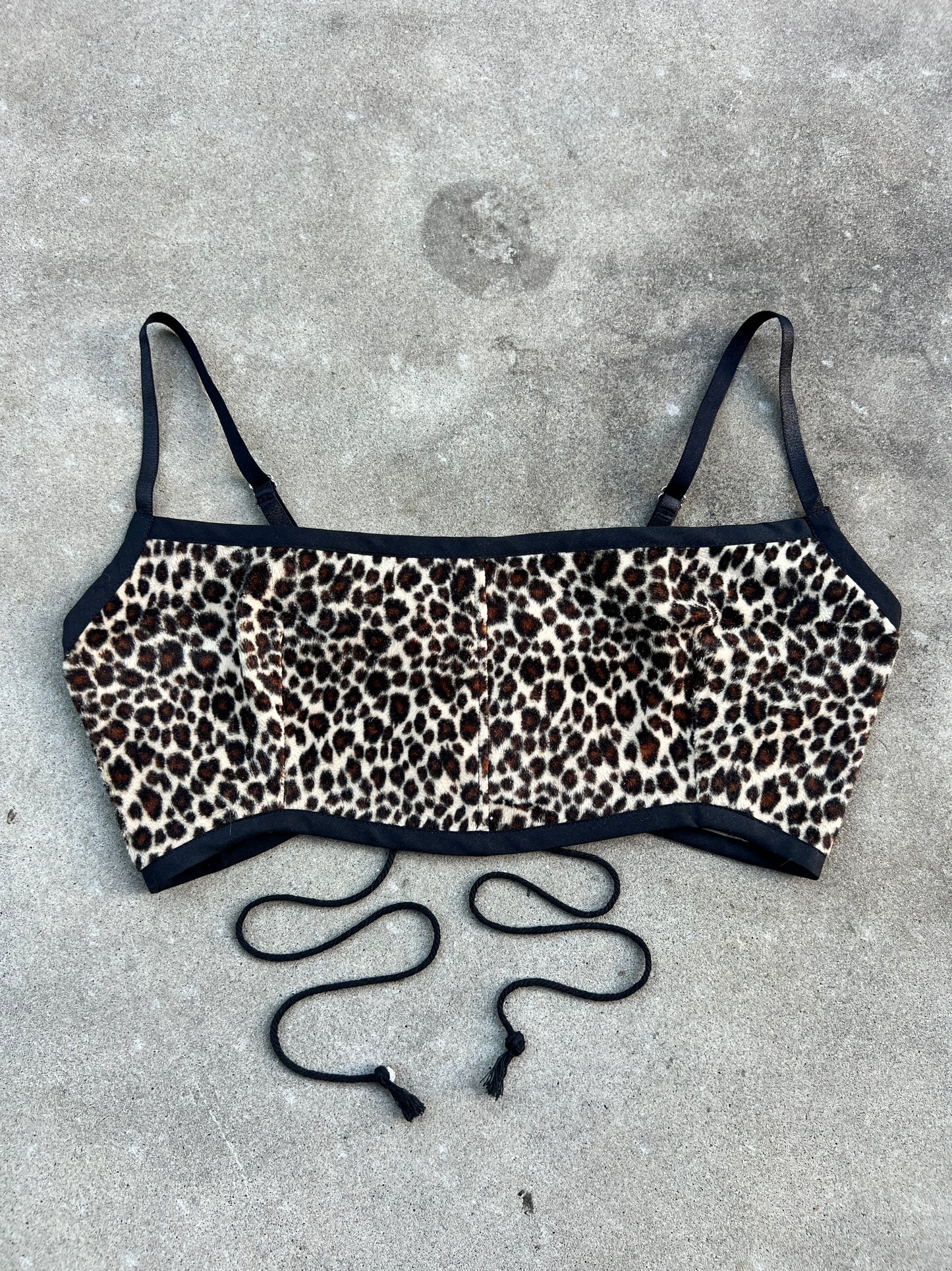 Leopard Quilt Bra Top (DD CUP) 29"-33"