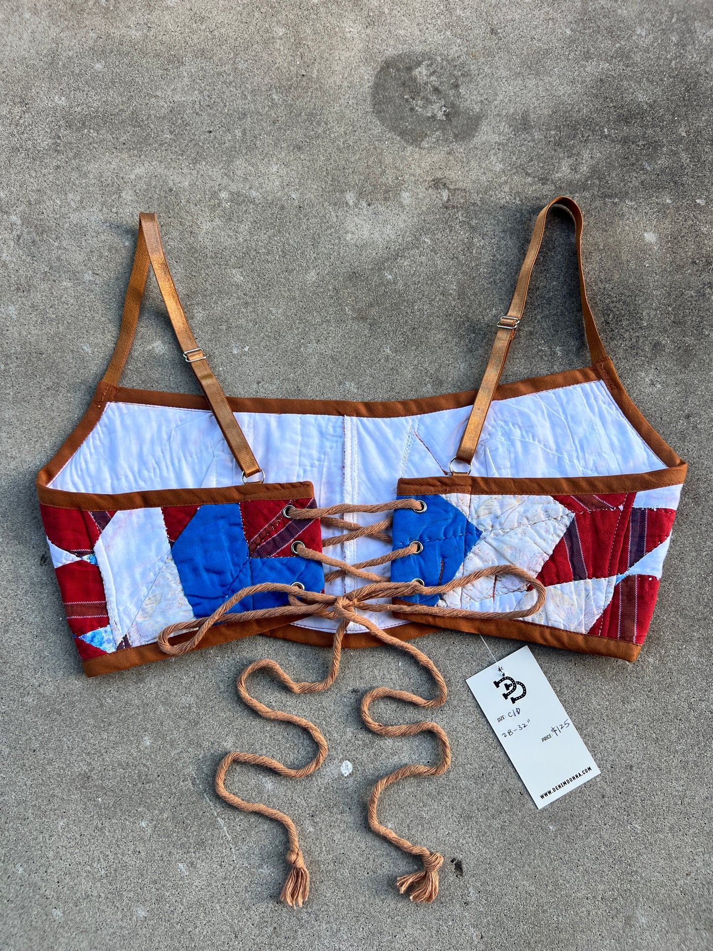Star Quilt Bra Top (C/D CUP) 28"-32"
