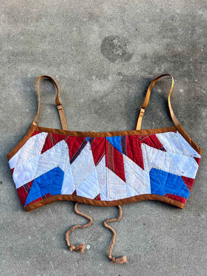 Star Quilt Bra Top (C/D CUP) 28"-32"