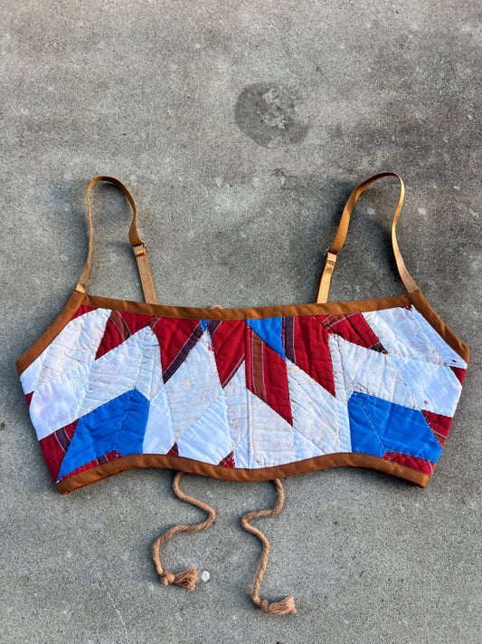 Star Quilt Bra Top (C/D CUP) 28"-32"