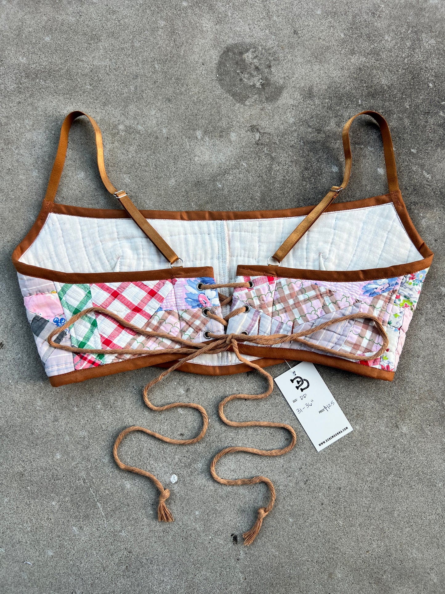 Pink Quilt Bra Top (DD CUP) 31"-36"
